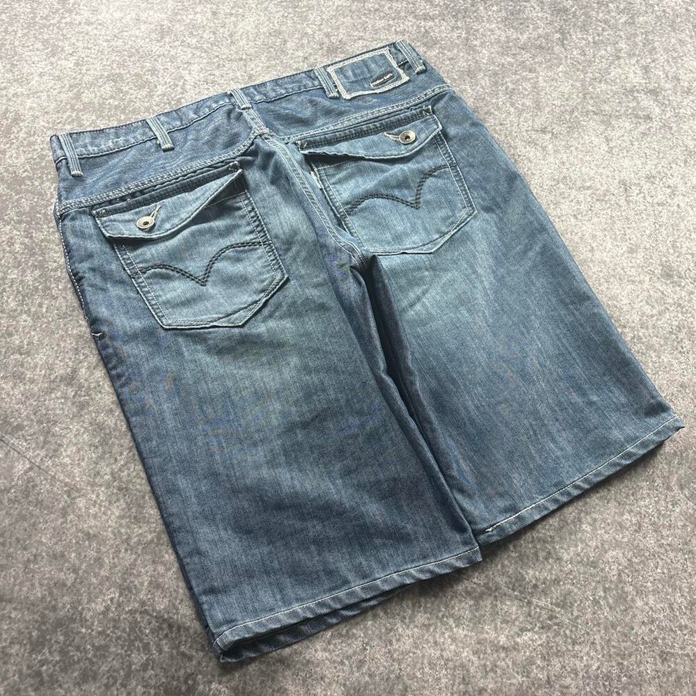 Levi’s SilverTab W38 Denim Shorts Blue Long Jorts Y2K 90s Style